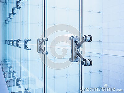 Architecture detail Modern Glass Facade Building Structure Stock Photo