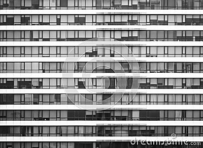 Architecture detail Modern Window Pattern exterior Black an Stock Photo