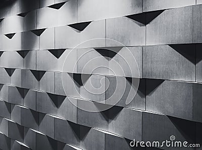Architecture details wall pattern geometric Abstract background Stock Photo
