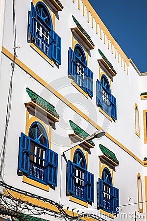 Architecture of Essaouira, Morocco Stock Photo