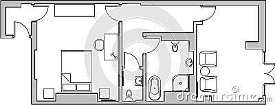 Architecture floor plan Stock Photo