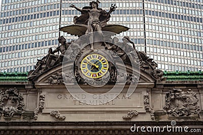 The architecture of the Grand Central Terminal in New York city, USA Stock Photo