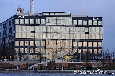 Architecture Hafencity in Hamburg Editorial Stock Photo