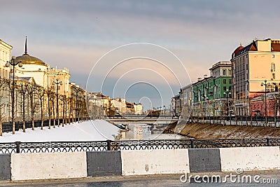 Architecture of Kazan city Stock Photo