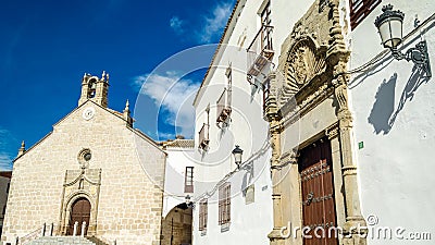 Architecture in La Puebla de Montalban, a village in Castilla La Mancha, Spain Stock Photo