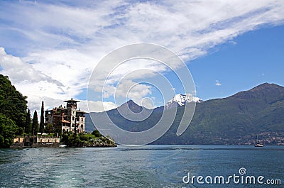Architecture at Lake Como Stock Photo