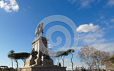 Architecture and landmark of Rome. Postcard of Rome, View of old Rome, Italy Stock Photo