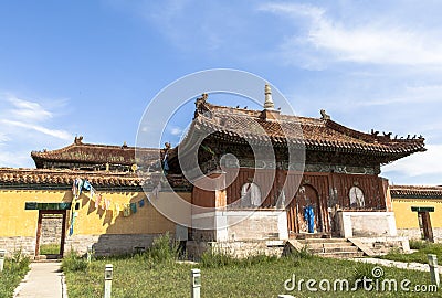 Architecture of Monastery in Mongolia Stock Photo