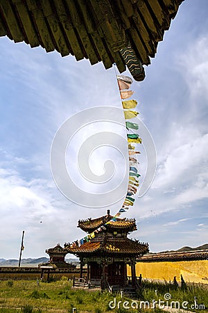 Architecture of Monastery in Mongolia Stock Photo