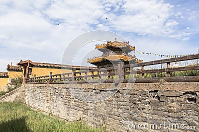 Architecture of Monastery in Mongolia Stock Photo