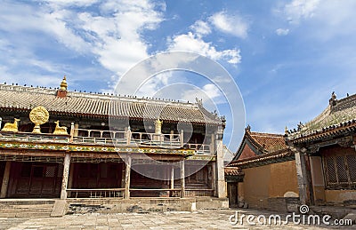 Architecture of Monastery in Mongolia Stock Photo