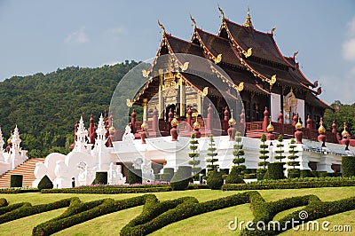 Architecture northern tradition Thai style Stock Photo