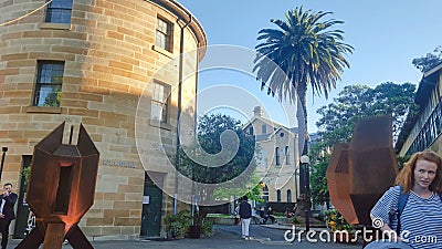 Architecture- Original buildings previously a convict prison now an Art Gallery, Sydney NSW Australia Editorial Stock Photo