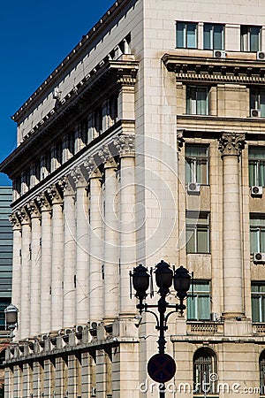 Architecture Palace Senate, currently the Ministry of Interior Editorial Stock Photo
