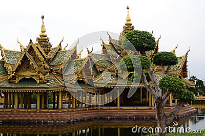 The architecture of Pavilion of the enlightened. Muang Boran, the Ancient City. Bangpoo. Samut Prakan province. Thailand Editorial Stock Photo