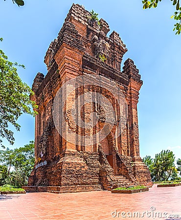 Architecture in Phu Yen Champa Tower Editorial Stock Photo