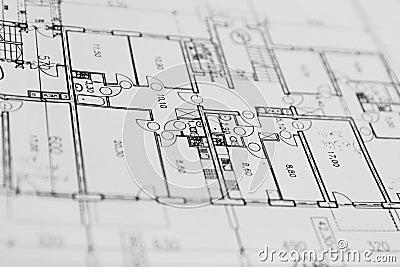 Architecture plan Stock Photo