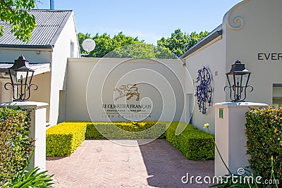 Architecture of the pretty town of Stellenbosch, Editorial Stock Photo