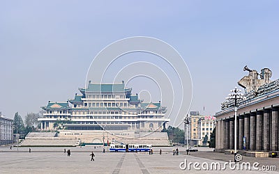 Architecture of Pyongyang, North Korea Editorial Stock Photo