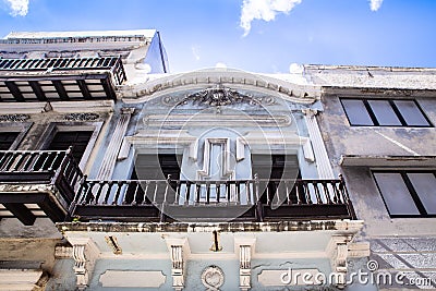 Architecture seen from Old San Juan Puerto Rico Editorial Stock Photo