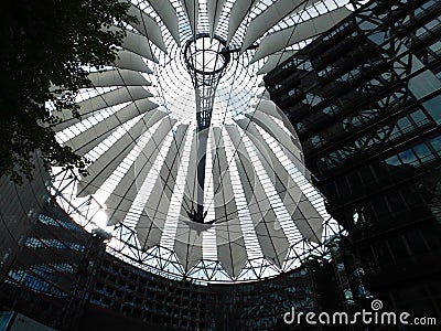 The architecture of the Sony Center Editorial Stock Photo