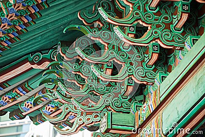 Architecture of South Korea. Stock Photo