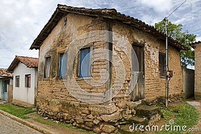 Architecture technic: The Wattle and daub Stock Photo