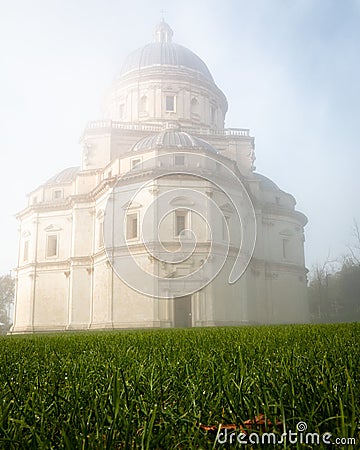 Architecture of Temple La Consolazione, Todi, Umbria Stock Photo