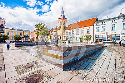 Architecture of the town hall in Swiecie, Poland. Swiecie is a historical town Editorial Stock Photo