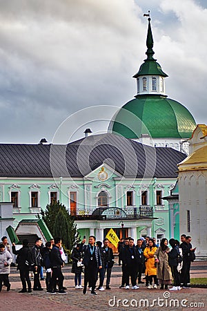 Architecture of Trinity Sergius Lavra, Russia. Editorial Stock Photo