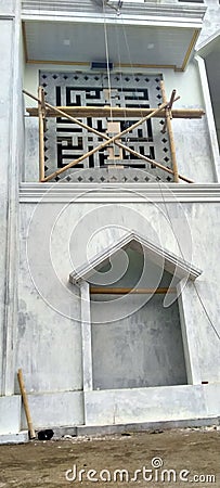 The architecture of window on mosque Stock Photo