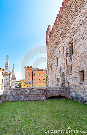 The architectures of Marostica Editorial Stock Photo