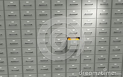 Archive cabinet Stock Photo
