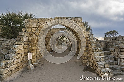 Archs of ancient hose Stock Photo