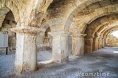 Archs in Tripolis on the Meander Ancient City in Denizli, Turkiye Stock Photo