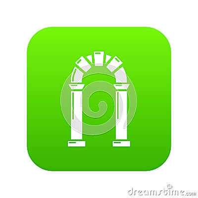 Archway ancient icon, simple black style Vector Illustration