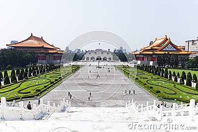 The Archway of Chiang Kai Shek Memorial Hall , Tapiei, Taiwan Stock Photo