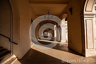 Archways in Balboa Park. Stock Photo