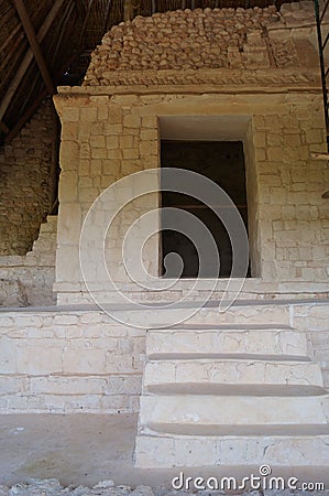 Ruin. Ek Balam - archaeological site of Yucatec Maya in the municipality of Temozon, Yucatan, Mexico. Stock Photo