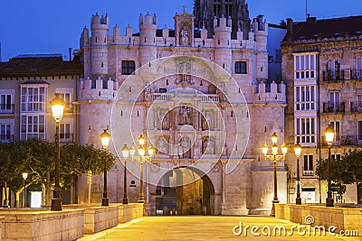 Arco de Santa Maria in Burgos Stock Photo