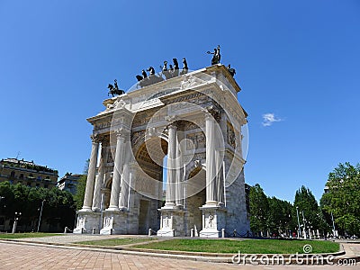 Arco Della Pace, Milan, Italy Stock Photo