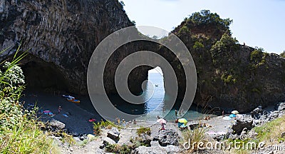 Arco Magno, San Nicola Arcella, Praia a Mare, Calabria, Southern Italy, Italy, Europe Editorial Stock Photo