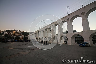 Arcos da Lapa Carioca Aqueduct Editorial Stock Photo