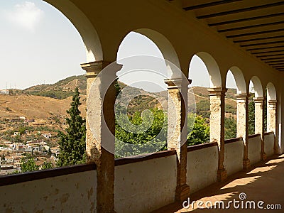 Arcs of Alhambra Stock Photo