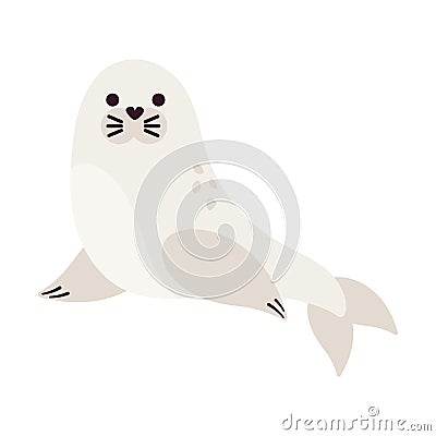 arctic animal seal Vector Illustration
