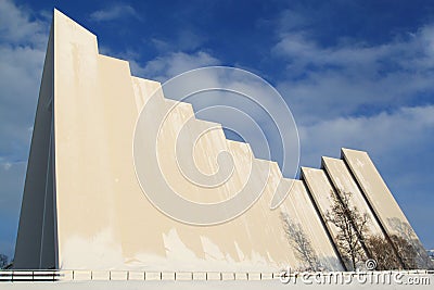 Arctic Cathedral at Tromso, Norway Stock Photo