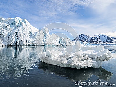 Arctic glacier landscape - Spitsbergen Stock Photo