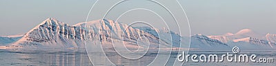 Arctic landscape - BIG PANORAMA Stock Photo