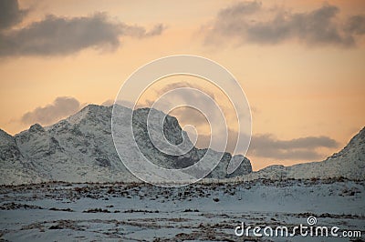 Arctic Norway in Winter Stock Photo