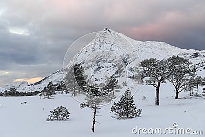 Arctic Norway in Winter Stock Photo